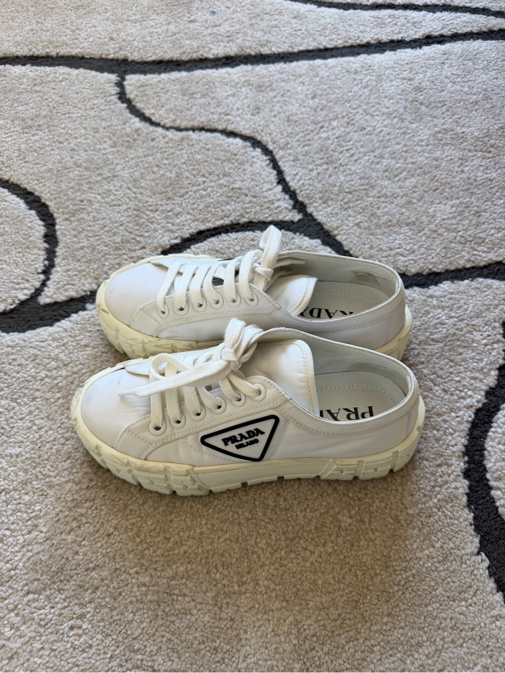 Prada Double Wheel Platform Sneaker
